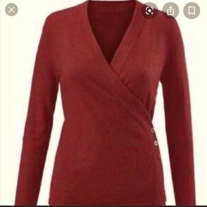 CAbi RUBY RED ballet sweater XL